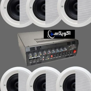 پک ۶ عددی اسپیکر P400 و آمپلی فایر روژان ۱۸۰۰