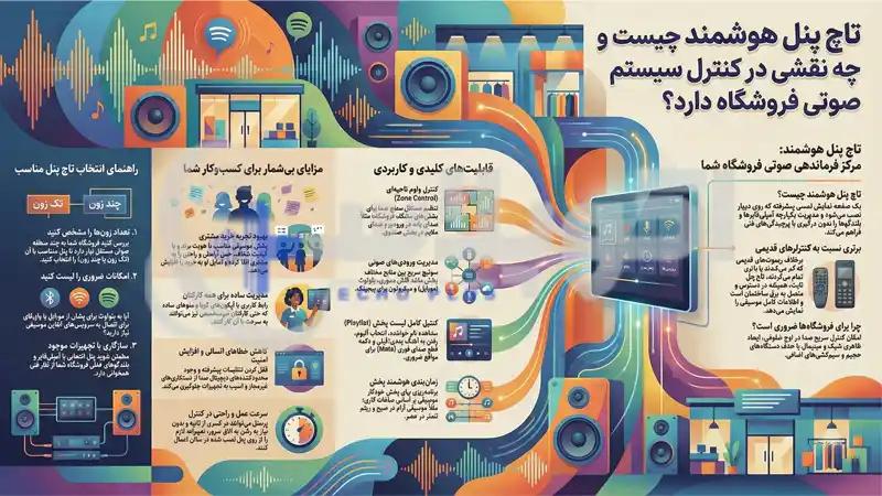 تاچ پنل در سیستم صوتی