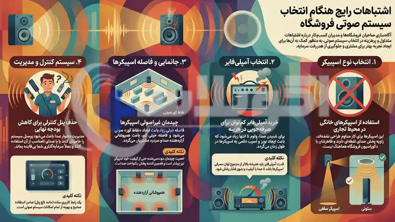 اشتباهات رایج هنگام انتخاب سیستم صوتی فروشگاه