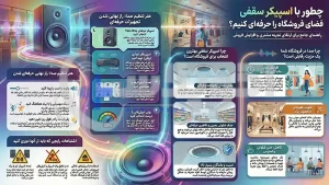 چطور با اسپیکر سقفی فضای فروشگاه را حرفه ای کنیم؟