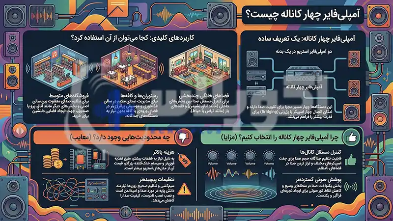 آمپلی ‌فایر چهار کاناله چیست؟